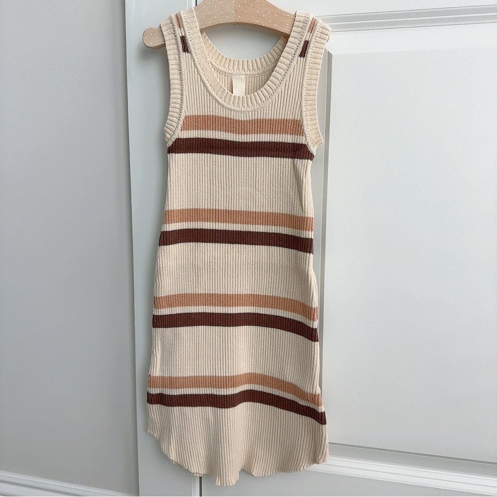 Striped Sleeveless Knit Dress for Kids